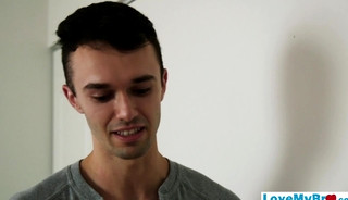 Big bro finds his younger stepbrothers cum collection
