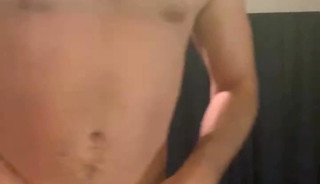 Gay Dude Stripping Into Thong