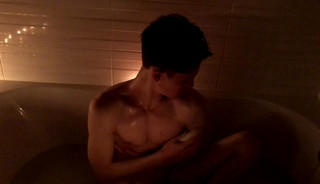 Step Son Takes a Bath & Daddy could you help me ? /big Dick / Cute Boy / Skinny