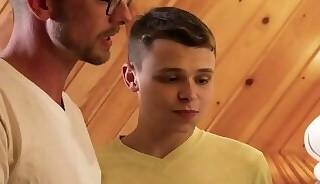 Gay Austin gets sucked and fucked at forbidden hotel