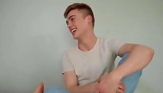 Johnny an't believe this sexy twink Tannor's deepthroating skills