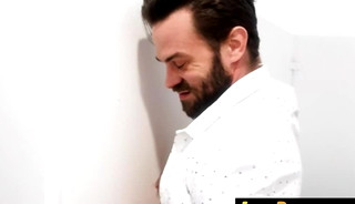 Sucking My Teacher's Cock at the Gloryhole  JockBully