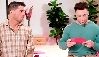 Two regular guys first time to get to fuck in front of the camera