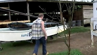 Sean duran has sex with hot stud cowboy in the countryside