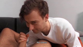 Czech Hunter 565 - Guy Offers a Load of Cash to Brown Haired Twink to get him to Suck his Big Cock &