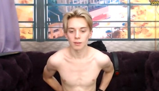 slim legal age teenager Playing With large bald weenie And Balls - Buttplug