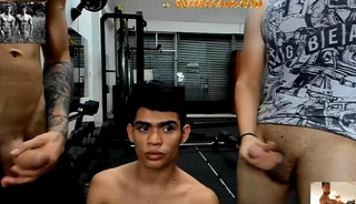 Latina bottom gets two cocks