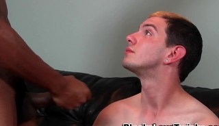 Gay twink rides ebony cock