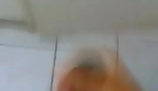 Amateur masturbating in the toilet