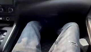 Voyeurism and Sexcapades - Muleicui jerks off in front of the Taxi driver