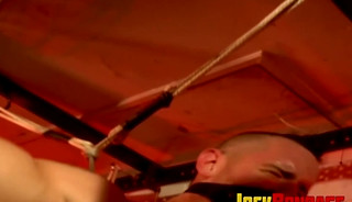 Submissive jocks are dominated as their cocks are tied up