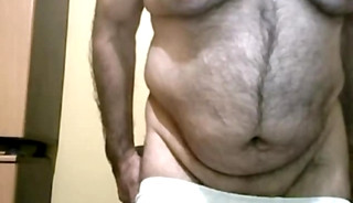 grandpa jerking off ass show