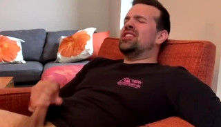 hot tatted verbal daddy pumps out a load