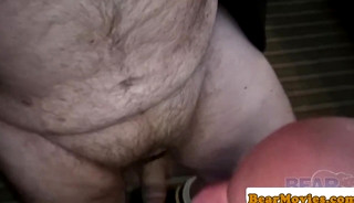 Heavy Bear Assfucking in Threeway