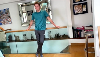 Horny Young Straight Lad Dildos his Hole & gets Manhandled & his Uncut Cock is Rock Hard!