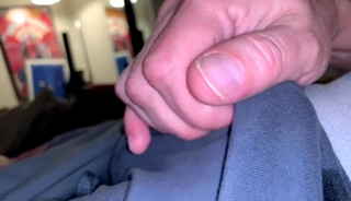 Rubbing it through my underwear until it squirts