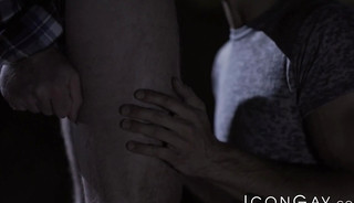 Cock hungry Casey Everett banged bareback after outdoor BJ