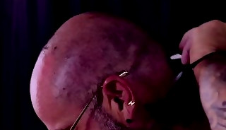 Papa bear destroyed by his favorite cub bareback style