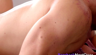 Redhead stud barebacked passionately by muscular gay