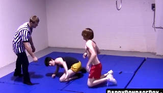 Petite gays' hardcore sparring and naked BDSM striptease