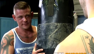 Jock with fat cock fucks studs asshole