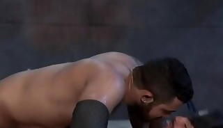 Massive hunk gets ass plowed