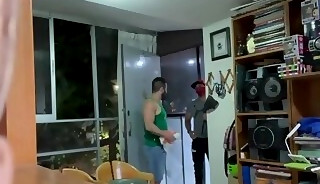 Mexican boy is fucked by Delivery man part one