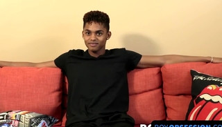 Deven Lions shoots a massive cum load after an intense interview solo