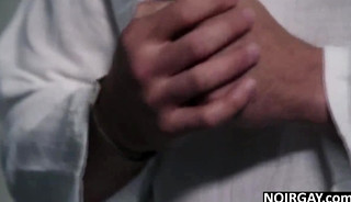 White gay massages and fucks his bbc black gay customer