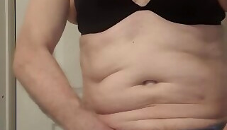 Sissy peckey crossdrrsser with her plug