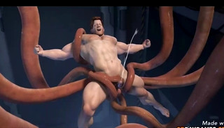 3D gay aztec guy threesome sex