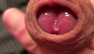 Bed uncut foreskin gaming closeup cum