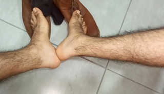 Sweaty Feet And Cock Passionate Collision