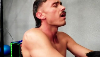 Tatted Lean Jocks bareback workout