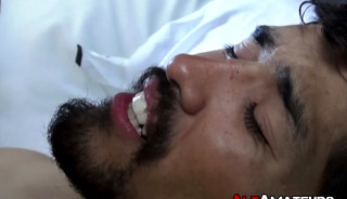 Emo amateurs play with glass dildos and their cocks as well