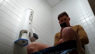 Caught Jerking Off On Hidden Spy Camera