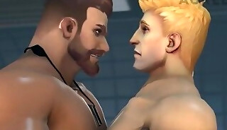 3D guys fucking each other in space ship