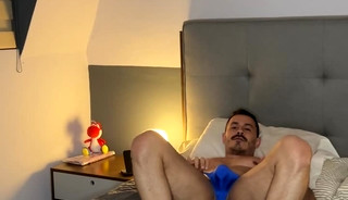 Latino Papi shows off his hole in slutty thong