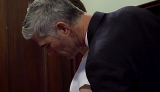 man fucks twink bare at the office and cumming inside