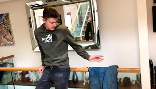 Young Straight & Horny Motorsport Racer Jack Stewart gets Manhandled & Shoots his Load!