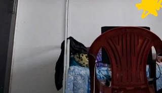 Crossdressing in Sexy Net Dress