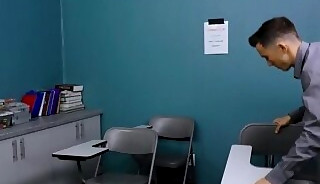 Isaac Parker fucks his student Andrew Miller