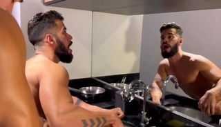 G - Macho fuck in the kitchen