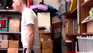 Corrupt Black Cop Blackmails White Teen.