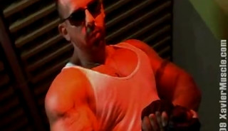 Xavier Stripping and Jacking Off Against a Wall