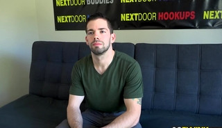 Buff hunk gets bareback fucked for the first time anal