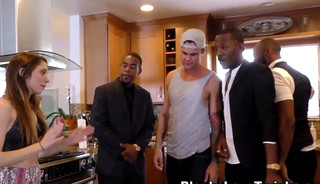 Dudes tight ass gets blacked in fourway