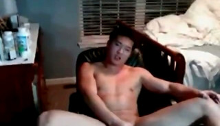 Chinese Dude Rubbing One Off For The Webcam