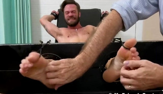Restrained Bearded Hunk James Fox Tickle Tormented in 3way
