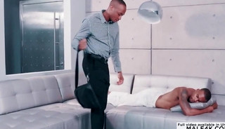 A gentle prostate massage turned to a full gay drilling